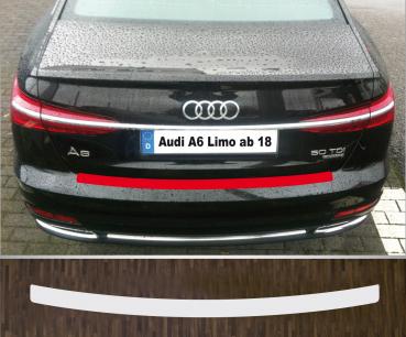 Lackschutzfolie Ladekantenschutz transparent 70 µm für Audi A6 C8 Limousine ab 2018